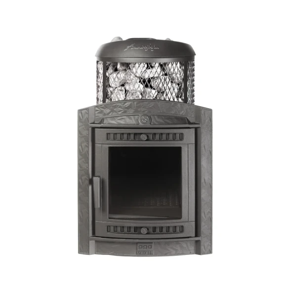 Печь банная «Атмосфера L» комбинированная сетка-ламель «Жадеит»